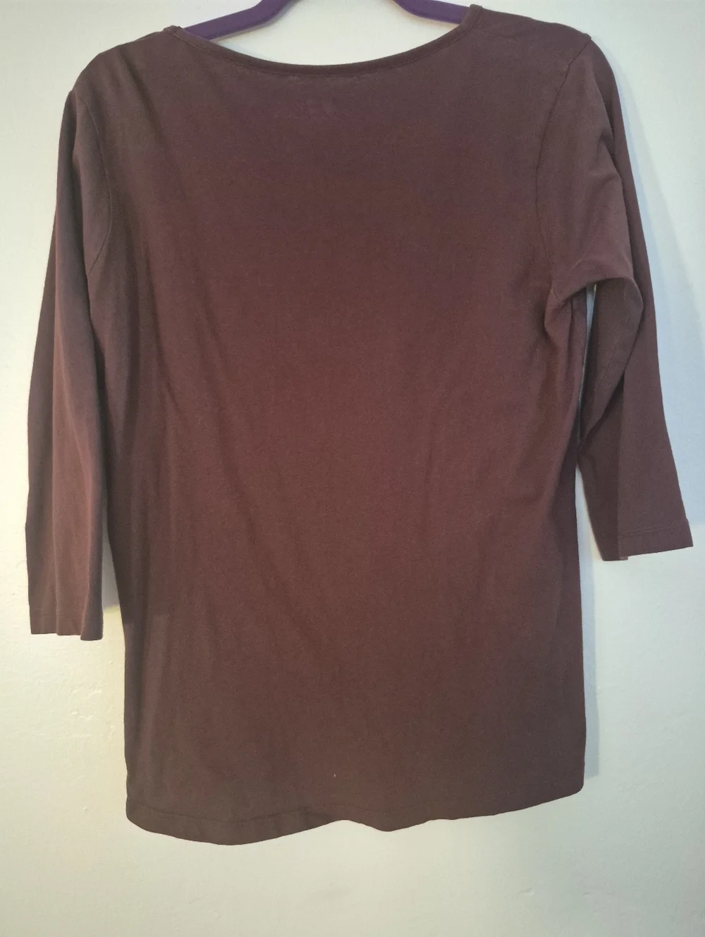 ASU XL Maroon Top Shirt Back Criss Cross Sparkle & Print - Picture 5 of 6